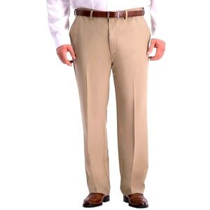 Haggar Classic-Fit cool 18 dress pants Comfort Stretch Flat Front 48/26